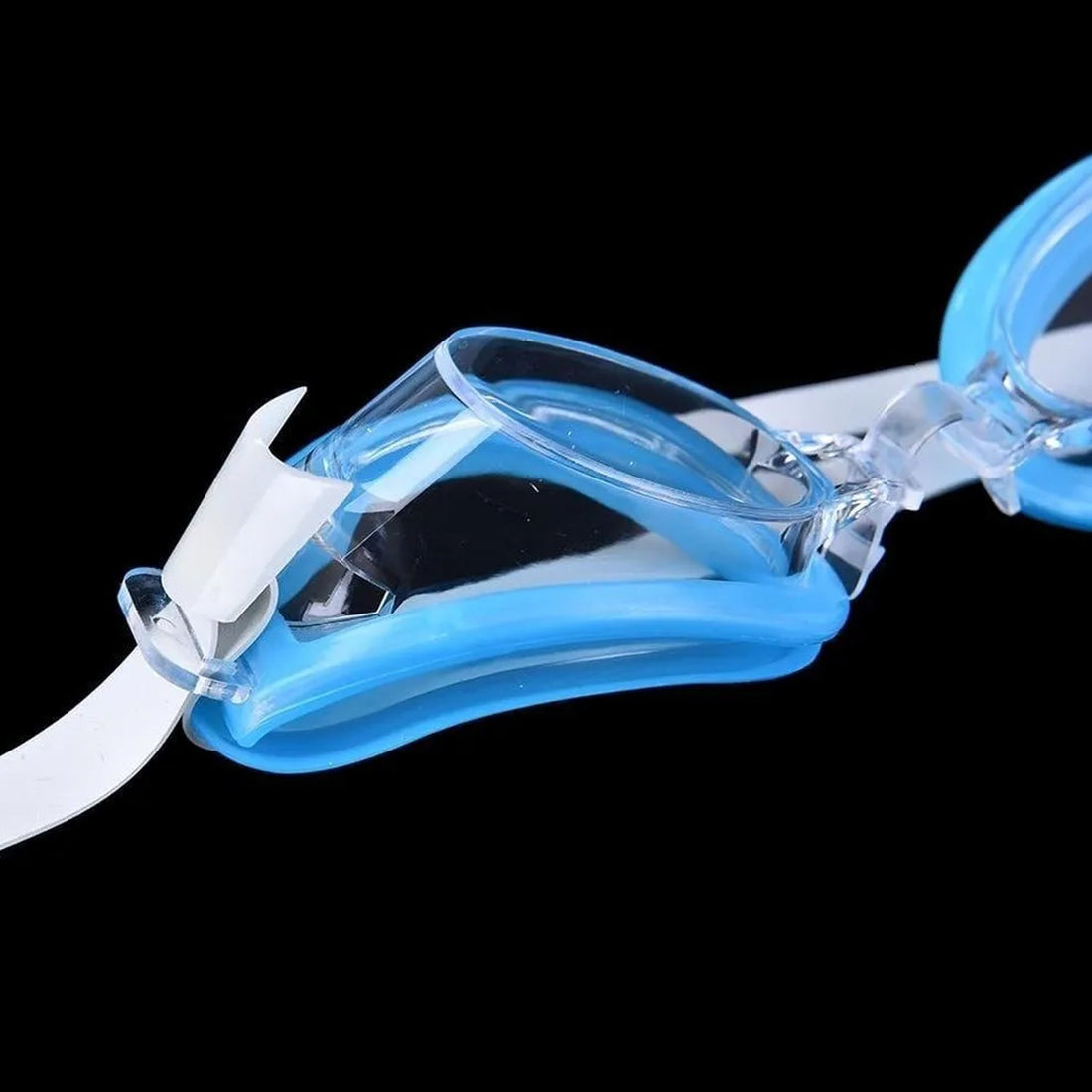 Swimming goggles with ear and nose plugs